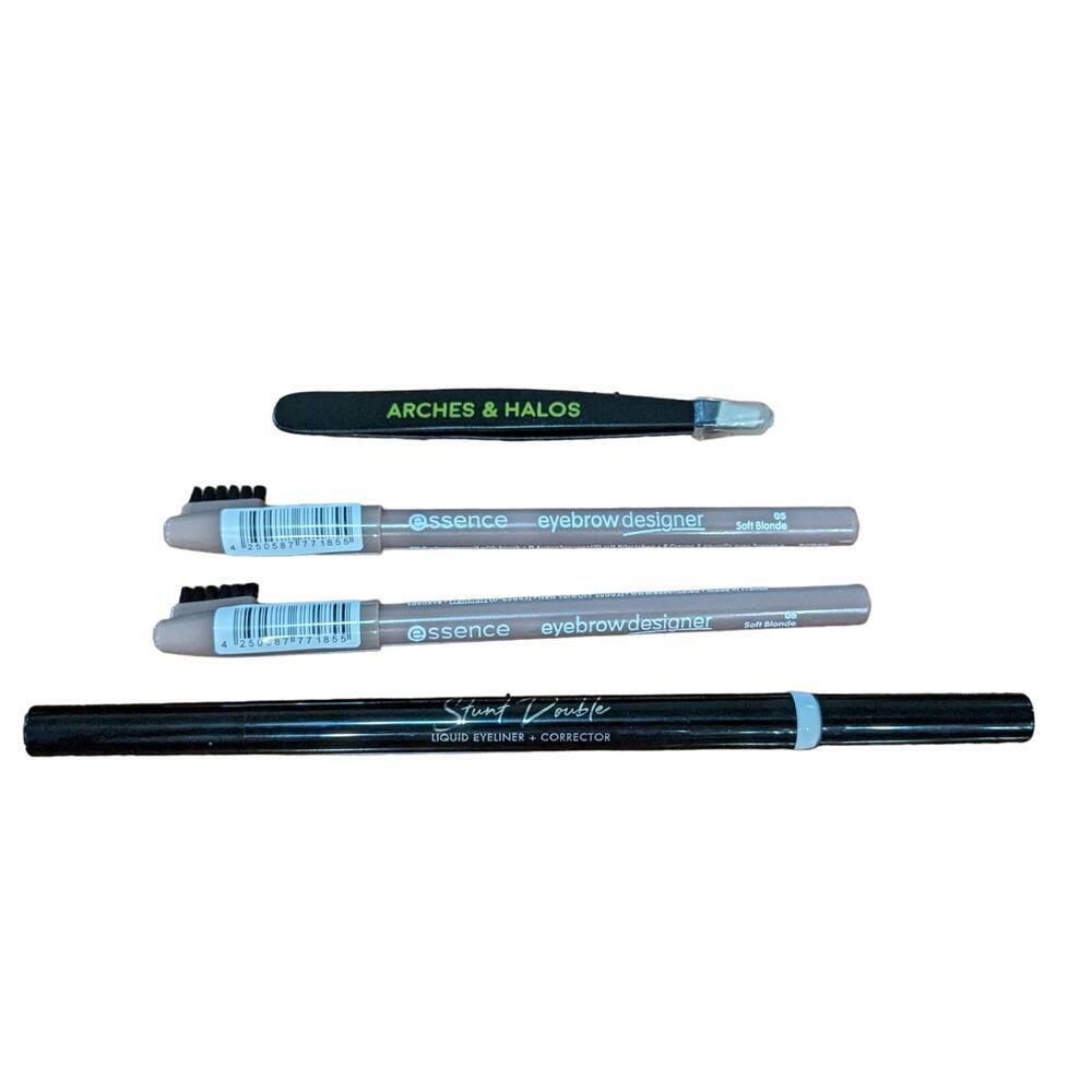Essence‎ NWT Eyebrow Designer Soft Blonde Pen Arches Tweezers Kristopher Buckle
